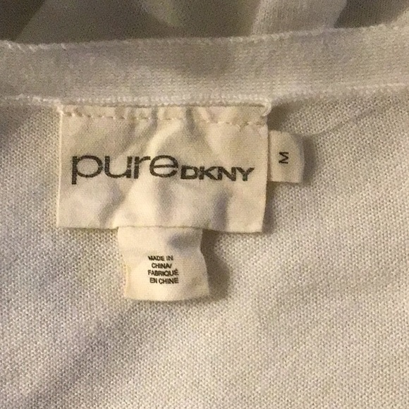 Pure DKNY cardigan & cami set, white, size M - Picture 11 of 12